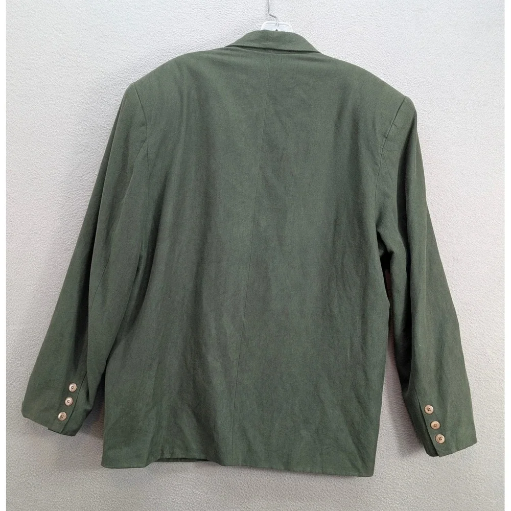 Vintage Bugatchi Uomo Sport Coat Jacket Men's M Paisley‎ Lined Green Hongkong